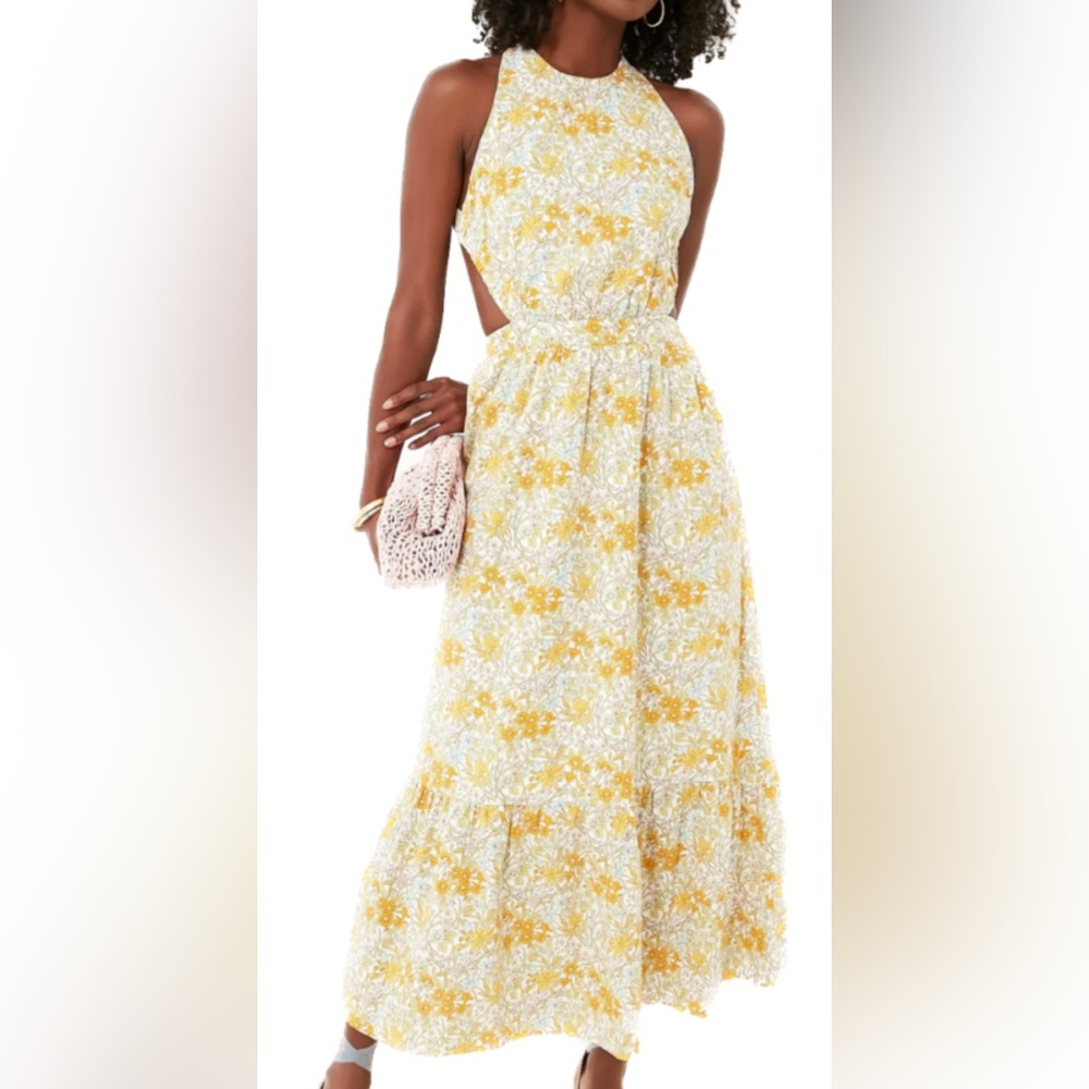 Hyacinth House from Tuckernuck, Pastel Floral Maggie Maxi Dress, XXS